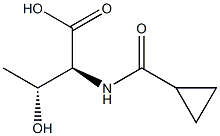 (2S,3R)-2-[(cyclopropylcarbonyl)amino]-3-hydroxybutanoic acid 结构式