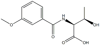 (2S,3R)-3-hydroxy-2-[(3-methoxybenzoyl)amino]butanoic acid Structure