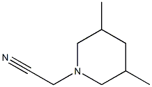 (3,5-dimethylpiperidin-1-yl)acetonitrile Structure