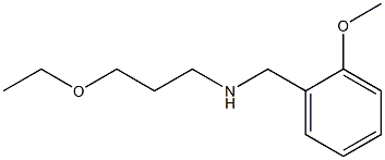 (3-ethoxypropyl)[(2-methoxyphenyl)methyl]amine Structure