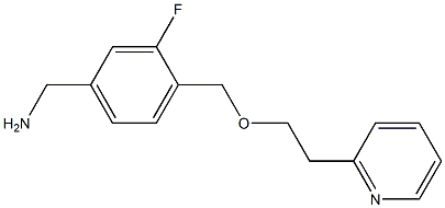 (3-fluoro-4-{[2-(pyridin-2-yl)ethoxy]methyl}phenyl)methanamine Structure