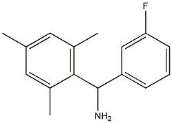 (3-fluorophenyl)(2,4,6-trimethylphenyl)methanamine Struktur
