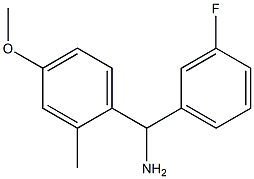 (3-fluorophenyl)(4-methoxy-2-methylphenyl)methanamine Struktur
