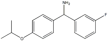 (3-fluorophenyl)[4-(propan-2-yloxy)phenyl]methanamine Structure