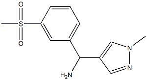 (3-methanesulfonylphenyl)(1-methyl-1H-pyrazol-4-yl)methanamine|