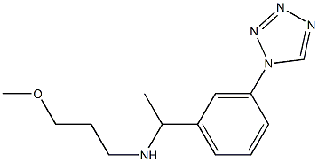 (3-methoxypropyl)({1-[3-(1H-1,2,3,4-tetrazol-1-yl)phenyl]ethyl})amine