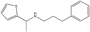 (3-phenylpropyl)[1-(thiophen-2-yl)ethyl]amine Struktur