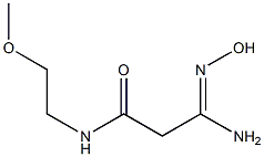 (3Z)-3-amino-3-(hydroxyimino)-N-(2-methoxyethyl)propanamide
