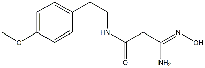 (3Z)-3-amino-3-(hydroxyimino)-N-[2-(4-methoxyphenyl)ethyl]propanamide Structure