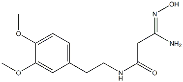 (3Z)-3-amino-N-[2-(3,4-dimethoxyphenyl)ethyl]-3-(hydroxyimino)propanamide