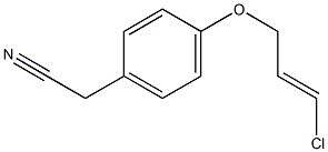 (4-{[(2E)-3-chloroprop-2-enyl]oxy}phenyl)acetonitrile Struktur