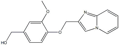 (4-{imidazo[1,2-a]pyridin-2-ylmethoxy}-3-methoxyphenyl)methanol 结构式