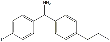 (4-iodophenyl)(4-propylphenyl)methanamine Struktur