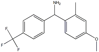 (4-methoxy-2-methylphenyl)[4-(trifluoromethyl)phenyl]methanamine Struktur