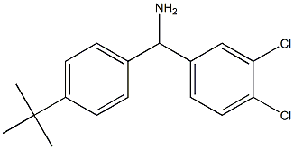(4-tert-butylphenyl)(3,4-dichlorophenyl)methanamine Struktur