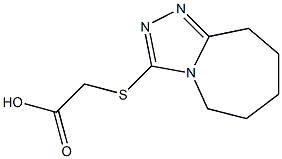 (6,7,8,9-tetrahydro-5H-[1,2,4]triazolo[4,3-a]azepin-3-ylthio)acetic acid Structure