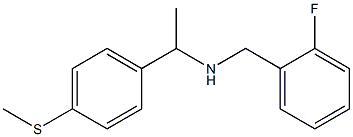 [(2-fluorophenyl)methyl]({1-[4-(methylsulfanyl)phenyl]ethyl})amine