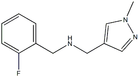 [(2-fluorophenyl)methyl][(1-methyl-1H-pyrazol-4-yl)methyl]amine Structure