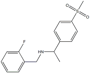 [(2-fluorophenyl)methyl][1-(4-methanesulfonylphenyl)ethyl]amine Struktur