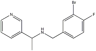 [(3-bromo-4-fluorophenyl)methyl][1-(pyridin-3-yl)ethyl]amine Structure