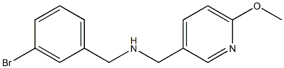 [(3-bromophenyl)methyl][(6-methoxypyridin-3-yl)methyl]amine Structure