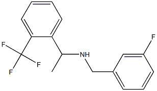 [(3-fluorophenyl)methyl]({1-[2-(trifluoromethyl)phenyl]ethyl})amine Structure