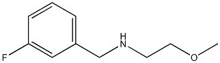 [(3-fluorophenyl)methyl](2-methoxyethyl)amine 化学構造式