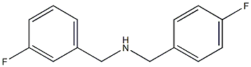 [(3-fluorophenyl)methyl][(4-fluorophenyl)methyl]amine Structure