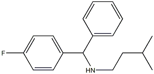 [(4-fluorophenyl)(phenyl)methyl](3-methylbutyl)amine Struktur
