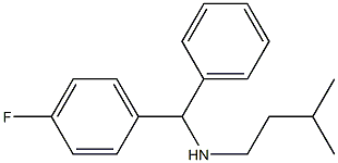 [(4-fluorophenyl)(phenyl)methyl](3-methylbutyl)amine Structure