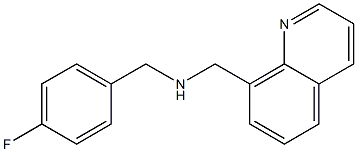 [(4-fluorophenyl)methyl](quinolin-8-ylmethyl)amine Struktur