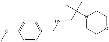 [(4-methoxyphenyl)methyl][2-methyl-2-(morpholin-4-yl)propyl]amine Structure