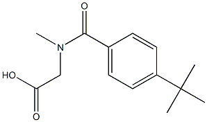 [(4-tert-butylbenzoyl)(methyl)amino]acetic acid Structure