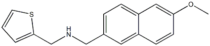 [(6-methoxynaphthalen-2-yl)methyl](thiophen-2-ylmethyl)amine Structure