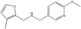 [(6-methoxypyridin-3-yl)methyl][(3-methylthiophen-2-yl)methyl]amine Struktur