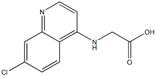 [(7-chloroquinolin-4-yl)amino]acetic acid 结构式