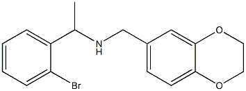 [1-(2-bromophenyl)ethyl](2,3-dihydro-1,4-benzodioxin-6-ylmethyl)amine Structure