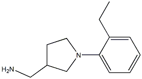 [1-(2-ethylphenyl)pyrrolidin-3-yl]methylamine Struktur
