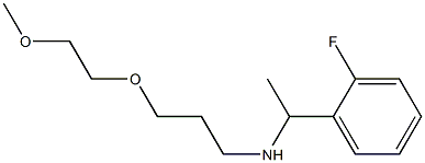 [1-(2-fluorophenyl)ethyl][3-(2-methoxyethoxy)propyl]amine Structure