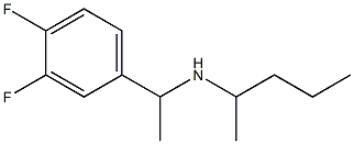 [1-(3,4-difluorophenyl)ethyl](pentan-2-yl)amine,,结构式
