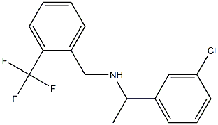 [1-(3-chlorophenyl)ethyl]({[2-(trifluoromethyl)phenyl]methyl})amine|