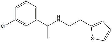 [1-(3-chlorophenyl)ethyl][2-(thiophen-2-yl)ethyl]amine 结构式