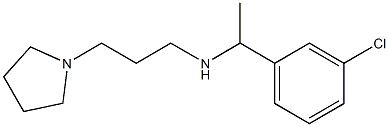 [1-(3-chlorophenyl)ethyl][3-(pyrrolidin-1-yl)propyl]amine