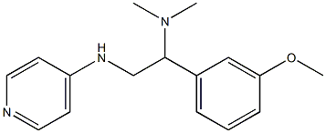 [1-(3-methoxyphenyl)-2-(pyridin-4-ylamino)ethyl]dimethylamine Struktur