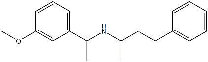 [1-(3-methoxyphenyl)ethyl](4-phenylbutan-2-yl)amine 化学構造式
