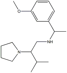 [1-(3-methoxyphenyl)ethyl][3-methyl-2-(pyrrolidin-1-yl)butyl]amine