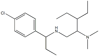 [1-(4-chlorophenyl)propyl][2-(dimethylamino)-3-ethylpentyl]amine|