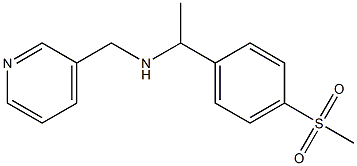[1-(4-methanesulfonylphenyl)ethyl](pyridin-3-ylmethyl)amine Struktur