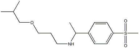 [1-(4-methanesulfonylphenyl)ethyl][3-(2-methylpropoxy)propyl]amine