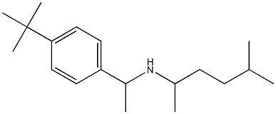 [1-(4-tert-butylphenyl)ethyl](5-methylhexan-2-yl)amine Struktur